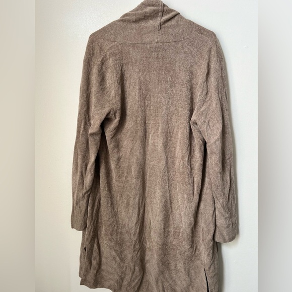 Barefoot Dreams CozyChic Ultra Lite Open Front Cardigan Taupe - Picture 4 of 4
